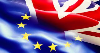 Brexit - EU a UK vlajka