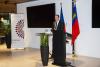 Honorární konzul ČR v Lichtenštejnsku Thomas Zwiefelhofer během slavnostní recepce při příležitosti státního svátku ČR ve Vaduzu