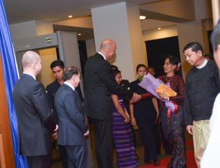 Arrival of the State Counsellor Aung San Suu Kyi