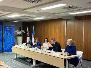Setkání evropských velvyslanců se slovinskou ministryní pro digitální transformaci 