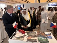 His Highness, the Prime Minister of the State of Kuwait with Ambassador of the Czech Republic