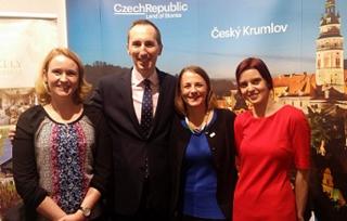 Ambassador Brodský with the representatives of CzechTourism and Chateau Mcely 