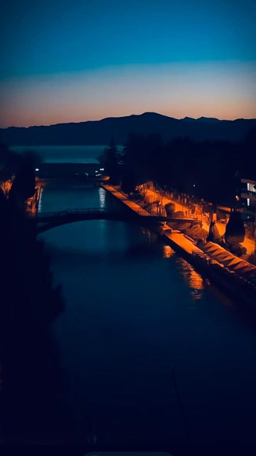 Veřejné osvětlení ve městě Struga