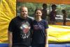 Embassy staff at the moon bounce - Photo credit: Andrea Pohl