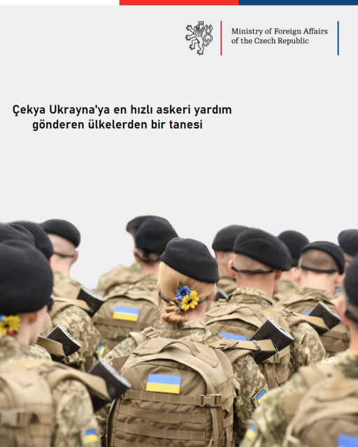 Çekya Ukrayna'ya en hızlı askeri yardım gönderen ülkelerden bir tanesi