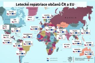 Evropská unie proplatila Česku repatriační lety. Jde o více než 76 milionů korun