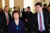Vysoká představitelka EU pro zahraniční věci a bezpečnostní politiku Catherine Ashtonová a výkonný ředitel ESVA Miroslav Lajčák