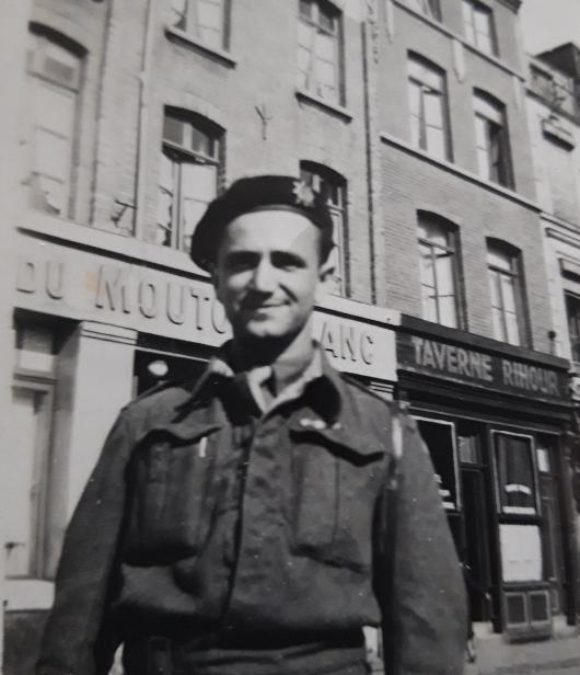 Ervín Hoida in France during WII