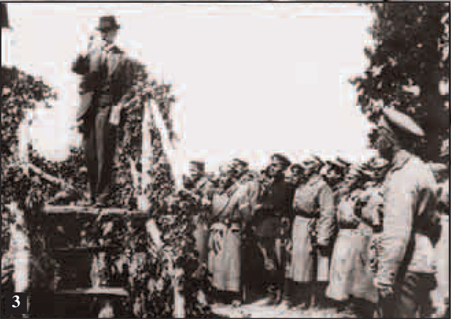 Vystoupení Masaryka před vojáky - © http://www.theo.cz
