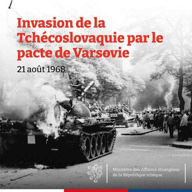 55e anniversaire de l´invasion de la Tchécoslovaquie par les troupes du Pacte de Varsovie en 1968