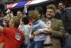 Tomas with Czech fans and CDA Zdenek Beranek with daughter Alzbeta
