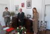 Ambassador M. Král, Consular Clerk D. Syka and interpreter Mrs. Hejmalová-Millar