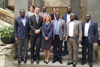Ghanain delegation at Ministry of transport