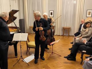 Koncert Guarneri Trio Prague v prostorách českého velvyslanectví v Bernu