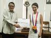 Ambassador Jana Sediva with the President of Ateneo de Naga University, Fr. Roberto Exequiel N. Rivera, SJ