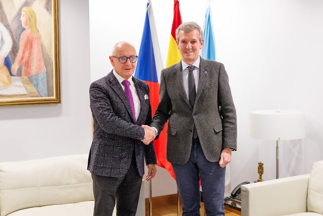 El encuentro con el presidente A. Rueda