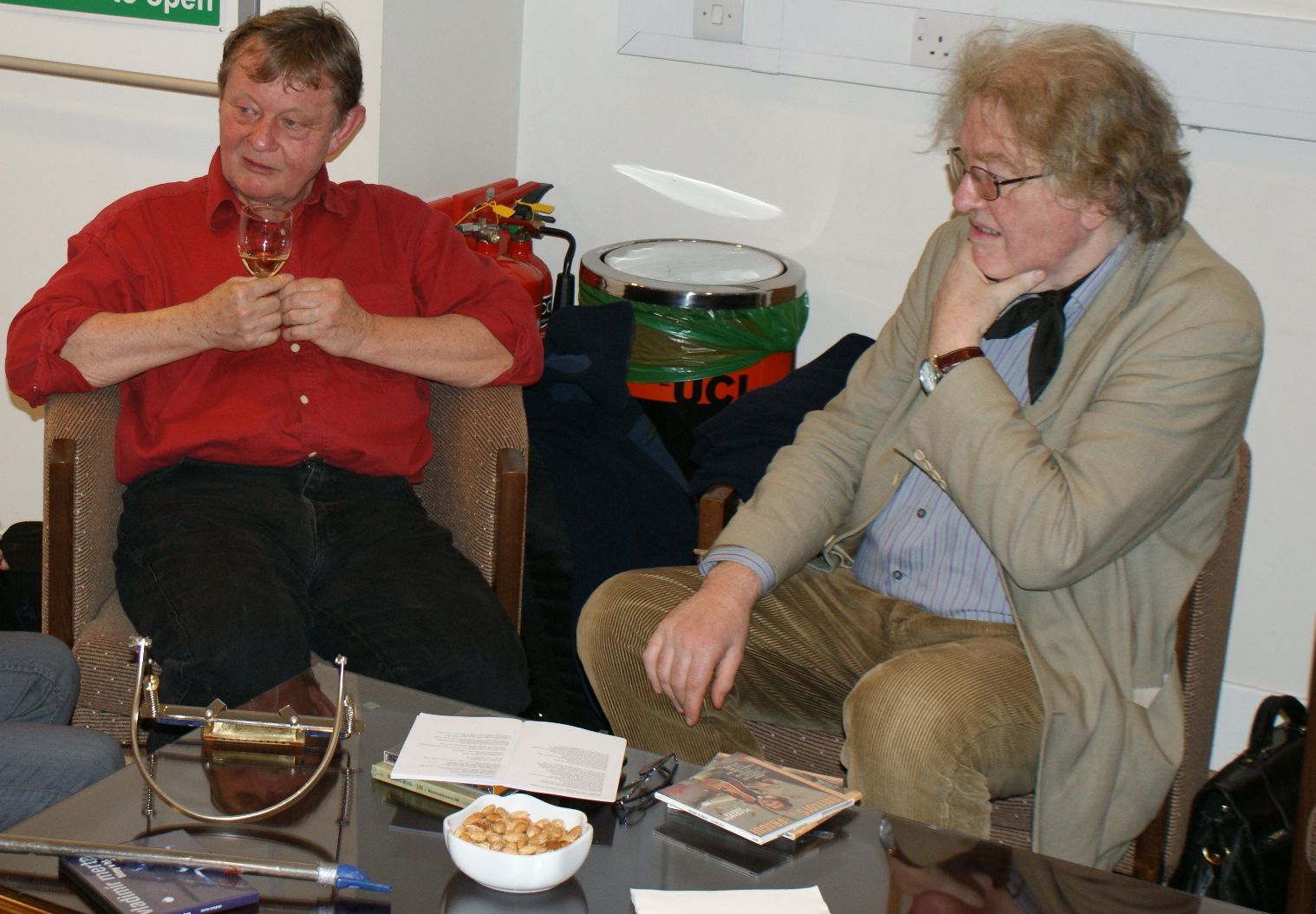 V.Merta and Prof Pynsent at SEESS
