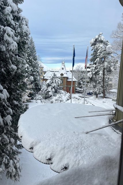 Zima a sníh dorazily na krátko do Bernu