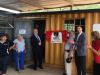 Ambassador Mr Michal Král inaugurating the "SAnet's" signage of the Czech Development Cooperation