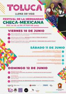 Toluca oslavila ve dnech 10. – 12. 6. 2022 česko-mexické přátelství