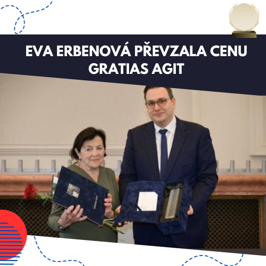 Eva Erbenová převzala cenu Gratias Agit