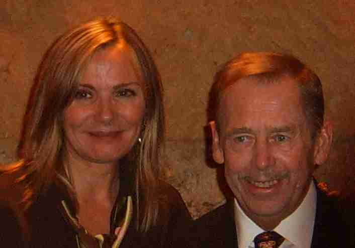 Václav Havel a Kim Cattrall