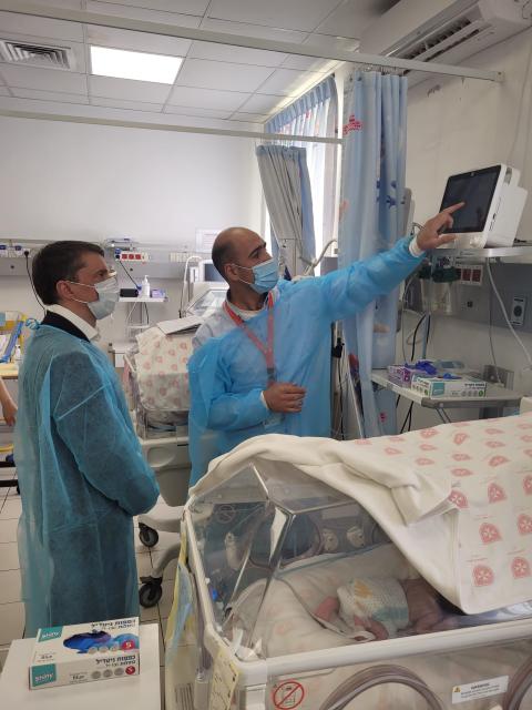 Visit of First Deputy Minister at the Holy Family Hospital in Bethlehem