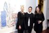 Alexandra Badzak (Director and Chief Executive Officer of OAG), Veronika Holcová (Art Curator) and Catherine Sinclair (Senior Curator of OAG)