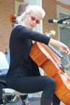 Cellist Terezie Kovalová performs at the Czech Embassy. Photo credit: Mary Fetzko