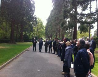 Memorial act at Brookwood Military Cemetery on 6 May 2017