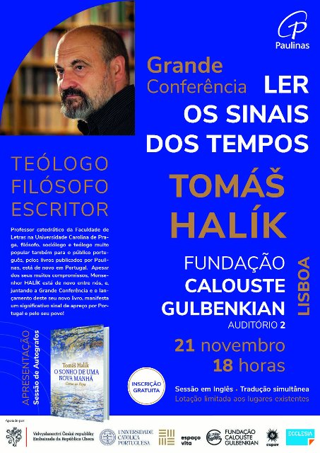 Tomáš Halík konference "Ler os sinais dos tempos"