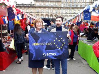 The Scottish Minister of Culture, Tourism and External Relations, Fiona Hyslop, at the Europe Day 2018