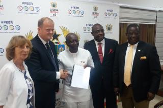 Signing ceremony at Ministry of Finanace Ghana
