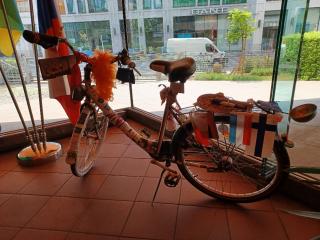 Das Berliner Wander-Fahrrad des EU-Ratsvorsitzes