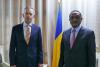 T. Uličný and the Minister of Forreign Affaires Chérif Mahamat Zene 
