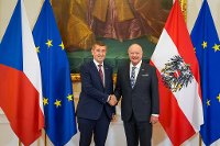 Premierminister Andrej Babiš besuchte Österreich