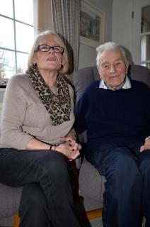 Col. Nečas-Pemberton with his wife Rosemary on a photograph taken in 2017