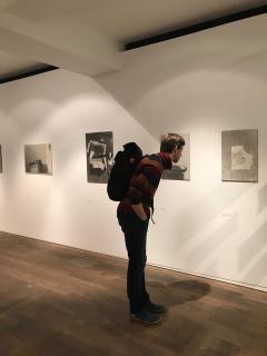 Caption from the opening of the Exhibition "Against the Light"