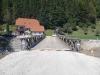 Official opening of a temporary bridge over the Meža River in the village of Črna na Koroškem