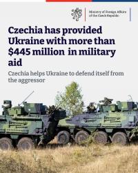Chequia envía a Ucrania cientos de sistemas militares pesados por valor de decenas millones USD durante el primer año de la invasión rusa