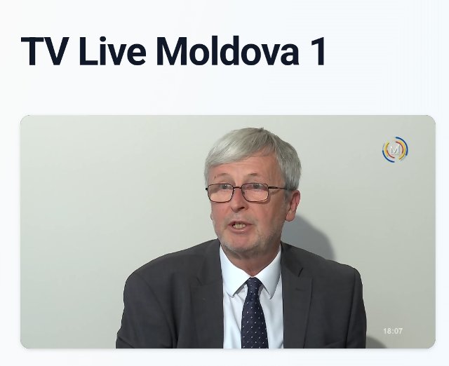 Ambassador Jaromír Plíšek TV Moldova 1 27 Oct 2024 photo 2
