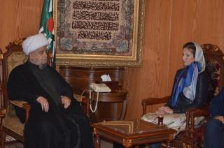 Přijetí u zástupce představeného Nejvyšší šíítské islámské rady Abdula Amira Qabalan‎a 