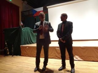 Vice-ministre de l’Education Monsieur Stanislav Štech et le Proviseur du Lycée Carnot Monsieur Michel Gey.