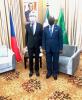 Z. Krejci with the Ministr of Foreign Affairs, Simeonem Oyono Esono Angué
