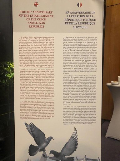 Slavnostní vernisáž výstavy českých a slovenských známek v sídle Mezinárodní poštovní unie 