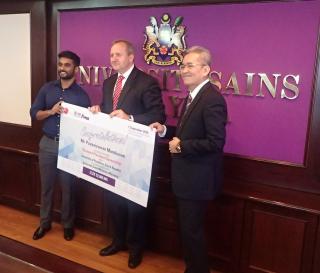  Another scholarship  from the University of Pardubice went to Mr. Puvanisvaran Murukasan PhD Student, Graduate School of Business USM 
