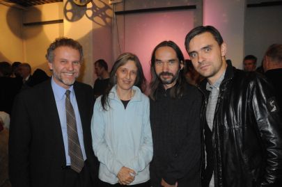 From the left: Czech Ambassador Zdeněk Lyčka, Czech musicians Irena and Vojtěch Havel, the lead singer of the Danish band Nephew Simon Kvamm. Photo: Hasse Ferrold