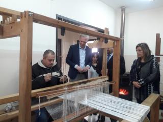 Arab Women Union nabízí svým klientům s postižením pracovní terapii. 