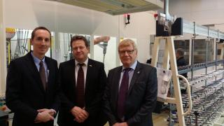 Med adm. direktøren for Bang and Olufsen Lars Jørgensen og Honorære konsul Niels Brøchner