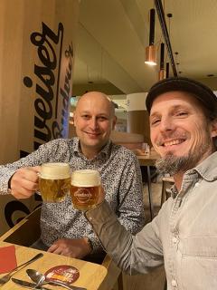 Luc s vrchním sládkem Budějovického Budvaru, Adamem Brožem